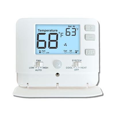 44°F 90°F 7°C 32°C Temperature Control Ranges Electronic PTAC Room Thermostat With Energy-Saving Mode（Infrared Human Sensor）