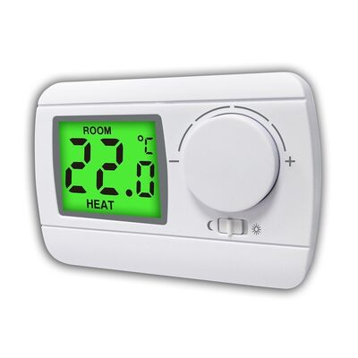 Orange Backlight Color Boiler Room Thermostat Providing Temperature Measurement Accuracy ±1°C at 20°C and Size 119 X 80 X 31 Mm for Boiler Management