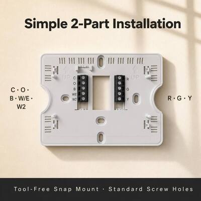 Riseem Mounts On Wall Or Junction Box Heat Pump Thermostat W/E Terminal Designations Temperature Ranges 32°F 99°F 0°C 40°C
