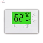 24V White ABS PC Air Conditioner Battery Non-programmable Thermostats For Room HVAC System