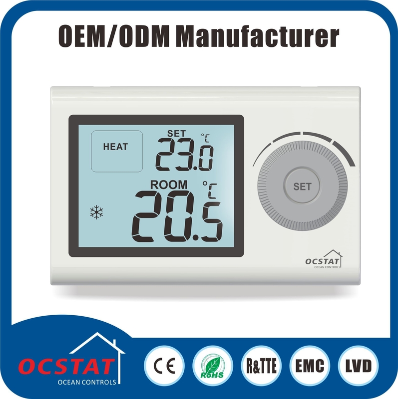 2025 High Quality 220V ABS LCD Digital Heating Room Thermostat Non-programmable