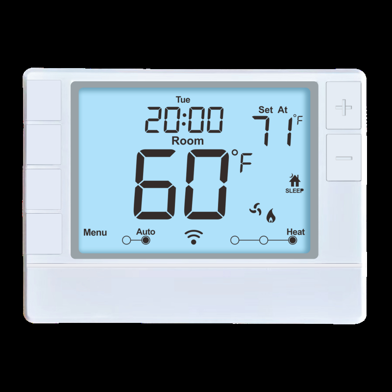 Coiiwsei Air Conditioner Heat Pump Wired Room Thermostat with 7 Day Programming 1H/1C Heat Pump W/o Auxiliary Or Emergency Heat