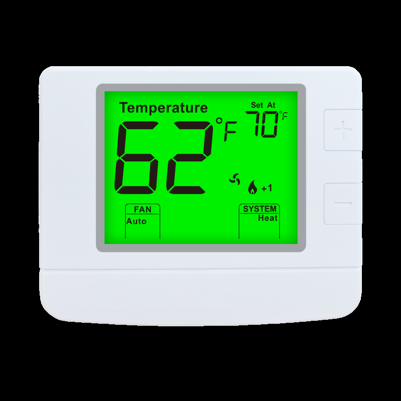 Riseem HEAT Non Programmable Multi Stage Thermostat with Green Backlight and NTC Sensor