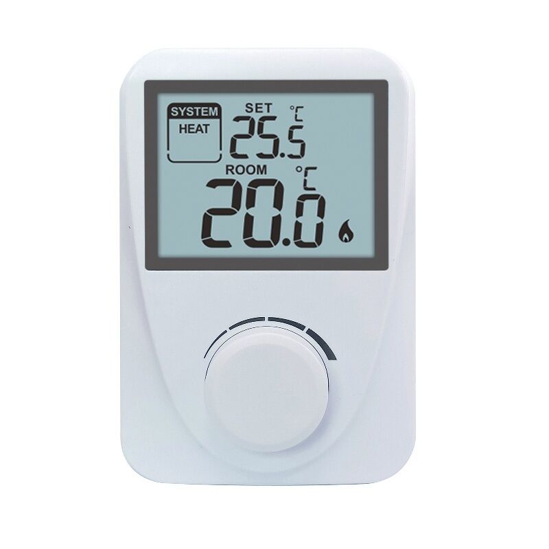 Display Temperature Range 3°C to 37°C Digital Room Boiler Thermostats White Color Compact Size Temperature Management Solutions