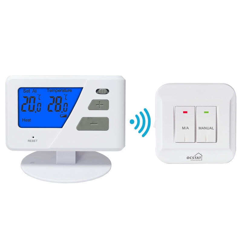 White Color Room Thermostat Wireless Central Heating Control Systems