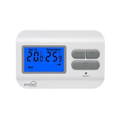 Riseem 868MHZ ABS Digital RF Thermostat cho phòng sưởi ấm và làm mát nồi hơi khí màn hình LCD 230V Kiểm soát nhiệt độ phòng kỹ thuật số Thermostat không lập trình