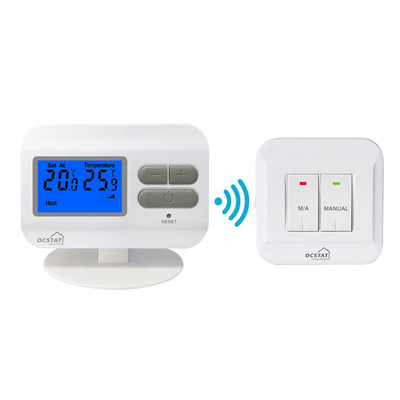 Riseem Blue hoặc Orange Blacklight RF Room Thermostat Với Bộ chuyển đổi tự động / thủ công