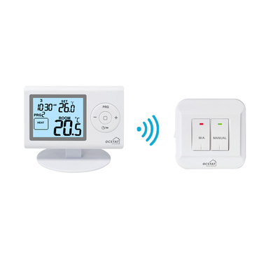 Ống lắp tường Thermostat không dây lập trình hàng tuần để sưởi ấm