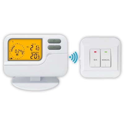 Riseem Underfloor Digital Temperature Controller Không dây phòng có thể lập trình nhiệt, không dây nhà nhiệt