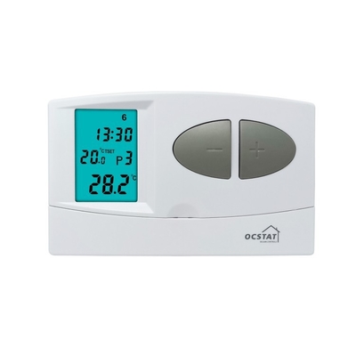 Riseem Màu trắng 7 ngày Thermostat có thể lập trình, Digital Heating Thermostat
