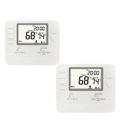 Single Stage Menu Drive Gas Cấu hình RF lập trình Phòng Thermostat 24V