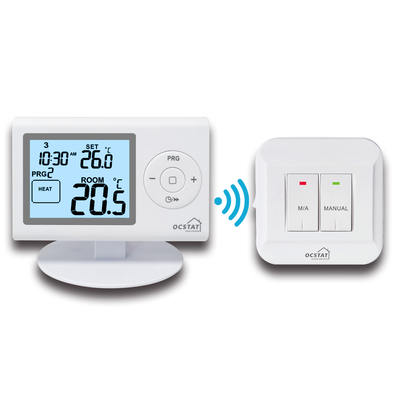Bạch màu kỹ thuật số có thể lập trình nhiệt độ phòng RF cho hệ thống HVAC