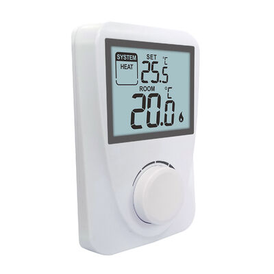 Đánh giá tải 6 2A Thermostat phòng nồi hơi Điện áp chuyển đổi 250 V AC 50 Hz hiển thị Phạm vi nhiệt độ 3 ° C 37 ° C trong 0,1 ° C tăng