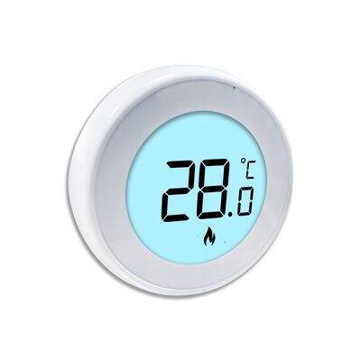 Ánh sáng nền màu xanh Đường nồi hơi không lập trình được Thermostat Màu trắng NTC cảm biến Loại điều chỉnh nhiệt độ Giải pháp cho các ứng dụng sưởi ấm