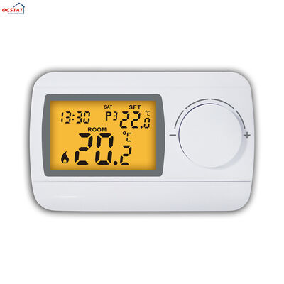 119 X 80 X 31 mm Phòng nồi hơi 7 ngày Thermostat có thể lập trình Màu trắng 147g Giải pháp kiểm soát nhiệt độ nhẹ cho nồi hơi công nghiệp