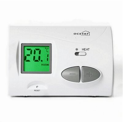 OEM ODM 230V Không lập trình Thermostat đơn giản có dây cung cấp phạm vi nhiệt độ điều chỉnh từ 10 ° C đến 30 ° C Trong tăng 0,5 ° C Và chế độ sưởi ấm cho hệ thống HVAC