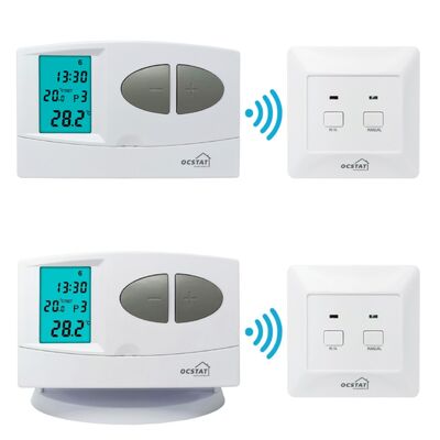 Máy thu 230VAC 50HZ Không dây RF programmabale nhiệt độ RF nồi hơi 7 ngày nhiệt độ có thể lập trình nhiệt độ không dây cho quản lý năng lượng