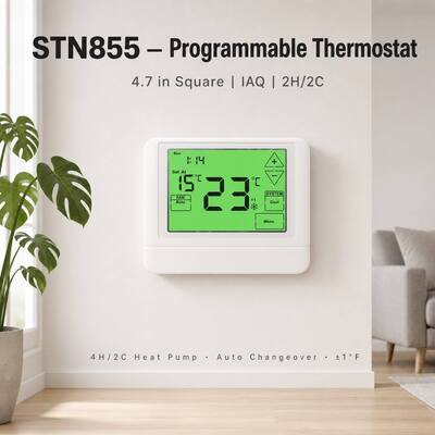 Lập trình 5 1 1 ngày bơm nhiệt thương mại tiết kiệm năng lượng điều khiển nhiệt độ có dây có thể lập trình cho điều hòa không khí