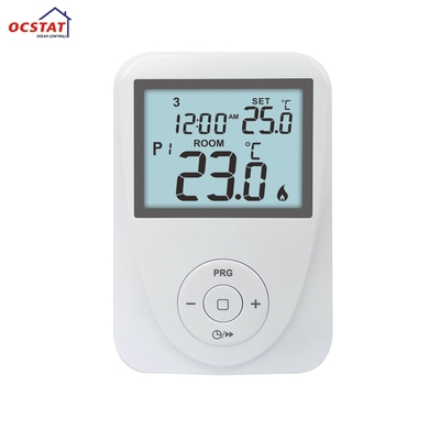 Riseem nồi hơi khí và điện dưới sàn phòng sưởi ấm Thermostat có thể lập trình khóa bàn phím