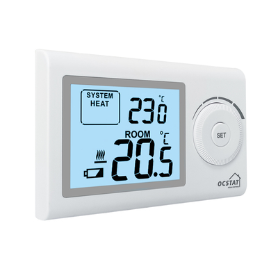 Riseem Office Thermostat nồi hơi khí không dây với nút điều chỉnh quay số lớn