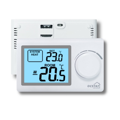 Pin - Bộ điều khiển điện tử LCD lớn hoạt động để sưởi ấm sàn màu trắng