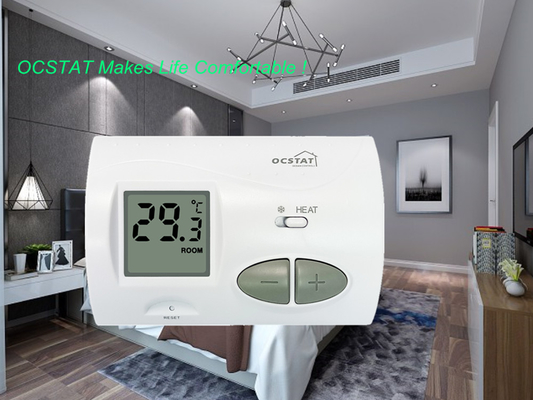 Riseem Màu trắng Thermostat không lập trình cho gia đình để sưởi ấm và làm mát