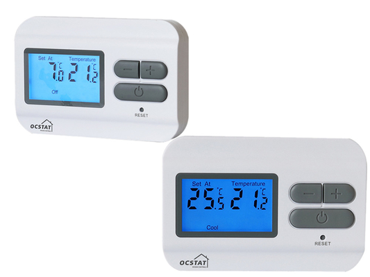 Riseem Bấm - nút Đọc dễ dàng Không lập trình Thermostat phòng điện kỹ thuật số Máy điều khiển nhiệt độ phòng điện cho sưởi ấm