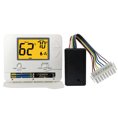 ABS 24VAC màu trắng / Bộ điều nhiệt HVAC hoạt động bằng pin