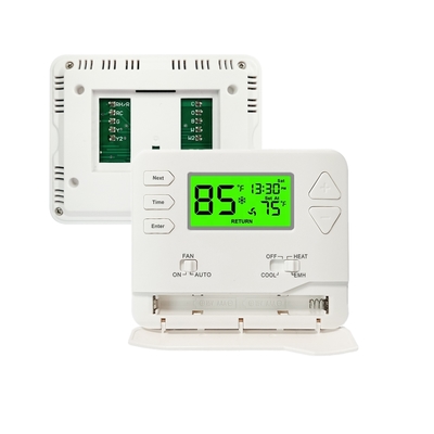 Bộ điều nhiệt bơm nhiệt lập trình 1 ngày 5/1 với 2 chế độ sưởi/1 chế độ làm mát, tự lắp đặt với màn hình 4.5 inch