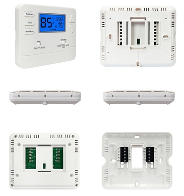 Bộ điều nhiệt lập trình 7 ngày hoặc 5/1/1 2 Nóng/2 Lạnh, có thể cấu hình, STN615 với đèn nền xanh và PC ABS IP20