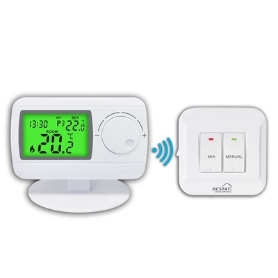 Riseem 50Hz Digital RF không dây nồi hơi khí nhà nhiệt điều hòa 0,5 độ cho hệ thống HVAC