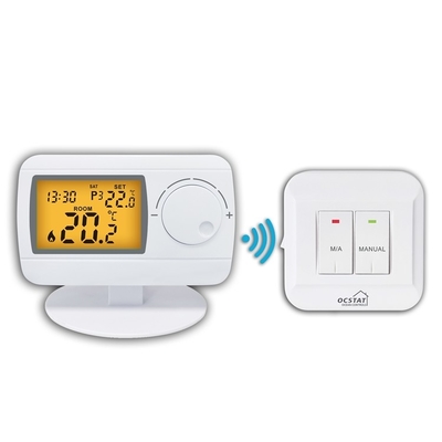 Riseem 433MHZ ABS Digital RF Thermostat cho nồi hơi khí phòng sưởi ấm và làm mát
